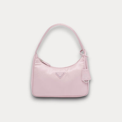 Minibolso Nylon Re-Edition 2000 Rosa 22 cm