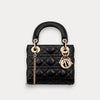 Minibolso Lady Dior negro 17 cm