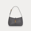 Bolso Le 5 a 7 Piel Gris 23 cm