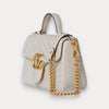 Minibolso GG Marmont con asa Blanco