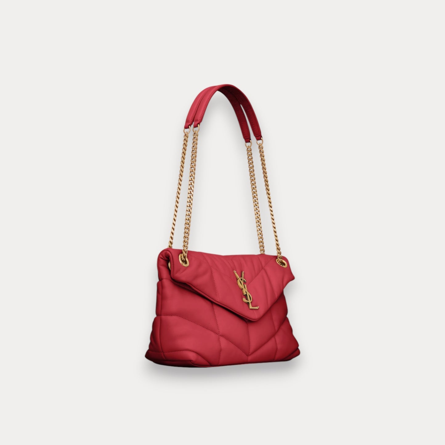 Bolso Puffer Rojo 29 cm