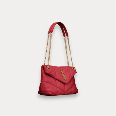 Bolso Puffer Rojo 29 cm