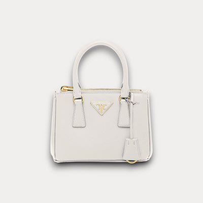 Minibolso Galleria Saffiano Blanco 20 cm