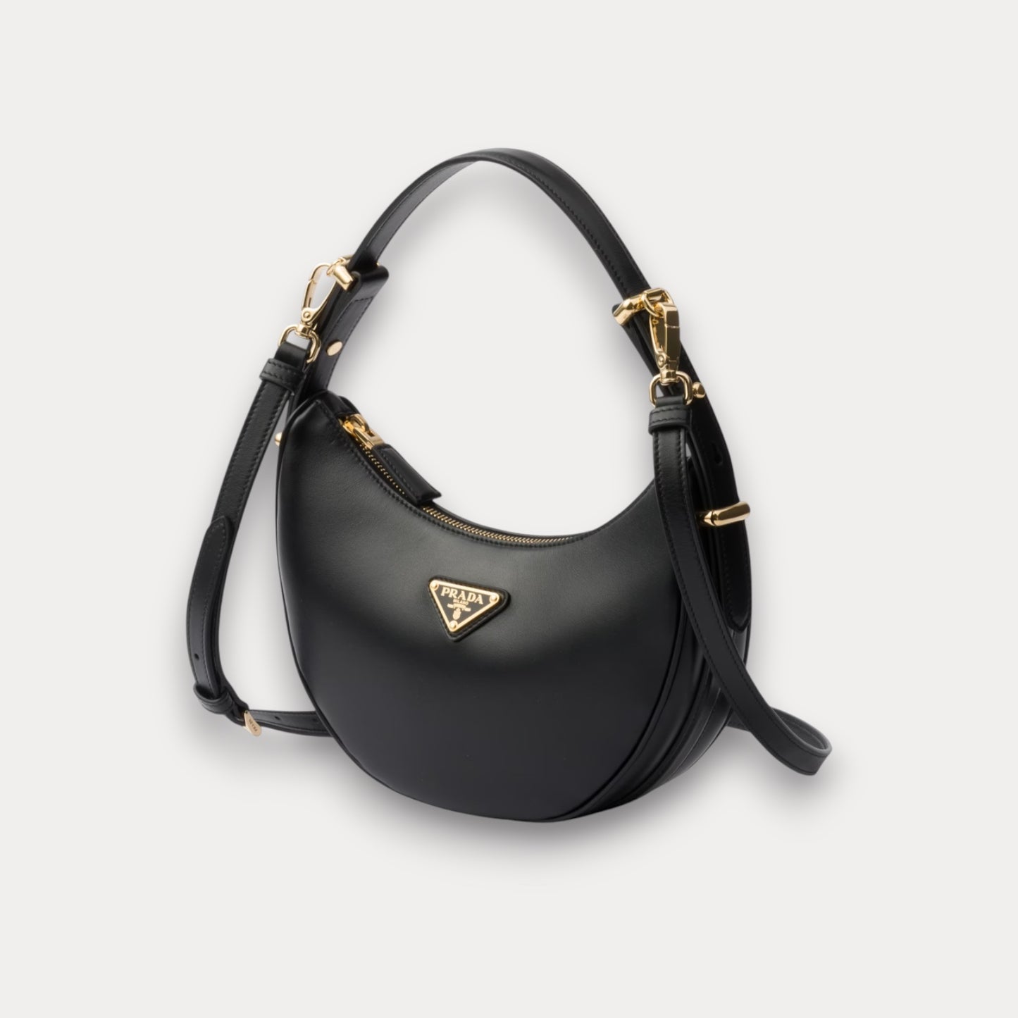 Bolso Bandolera Arqué Negro 22 cm