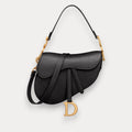 Bolso Saddle negro 25 cm