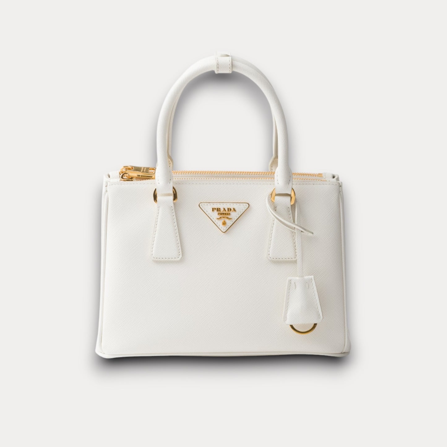 Bolso Galleria Saffiano Blanco 25 cm