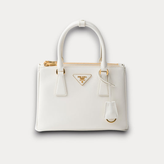 Bolso Galleria Saffiano Blanco 25 cm