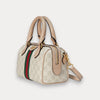 Minibolso de mano Ophidia Supreme Beige/Blanco