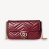 Mini Bolso GG Marmont Rojo 21 cm