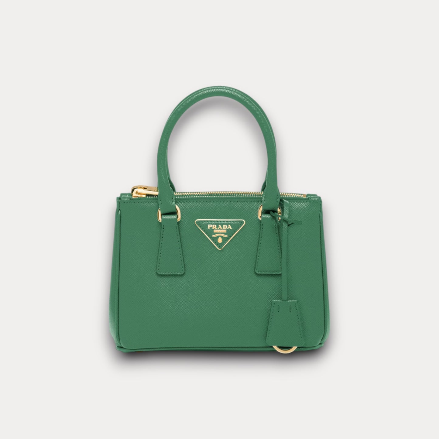 Minibolso Galleria Saffiano Verde 20 cm