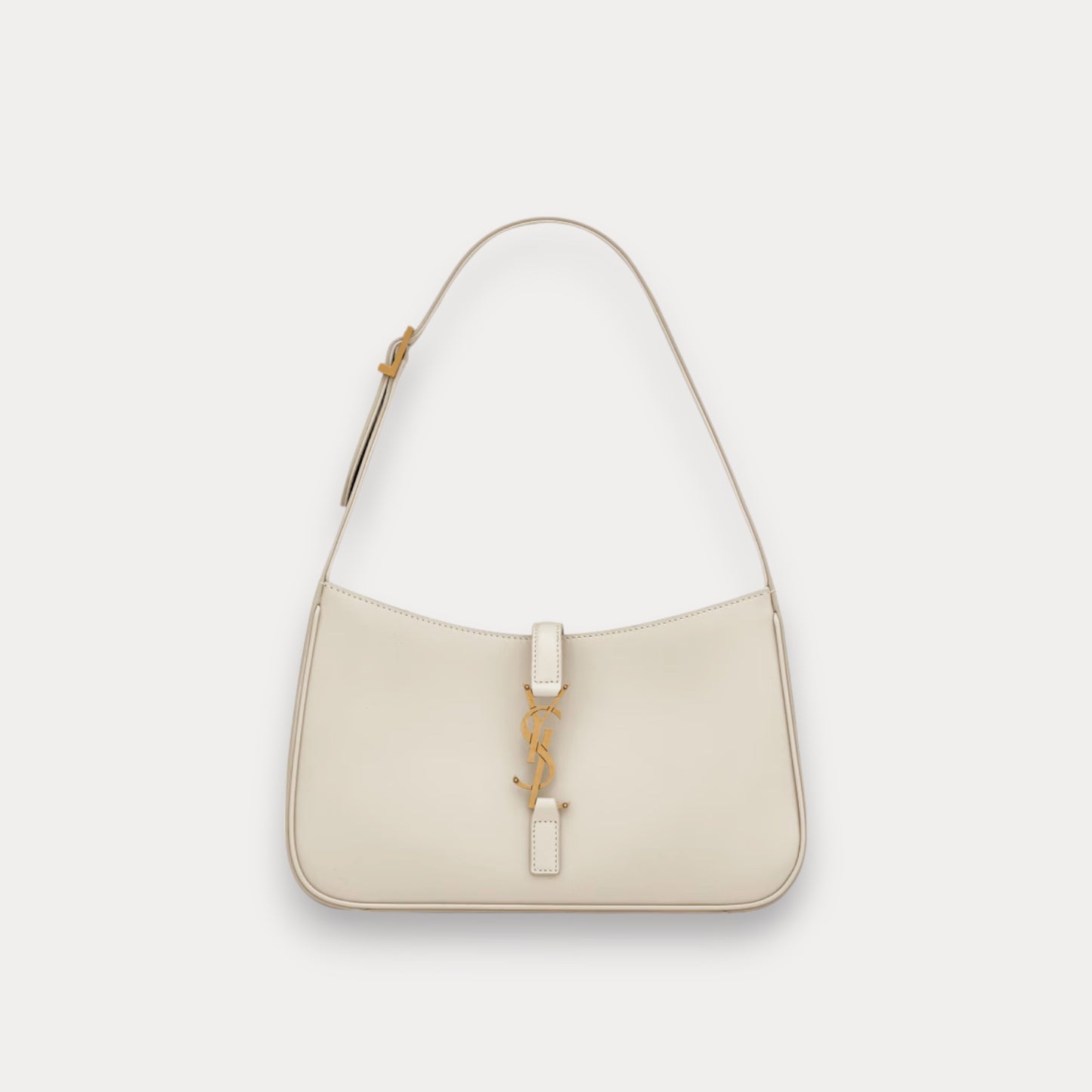 Bolso Le 5 a 7 Piel Blanca 23 cm
