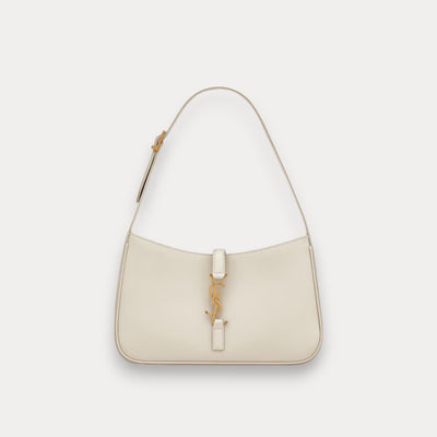 Bolso Le 5 a 7 Piel Blanca 23 cm