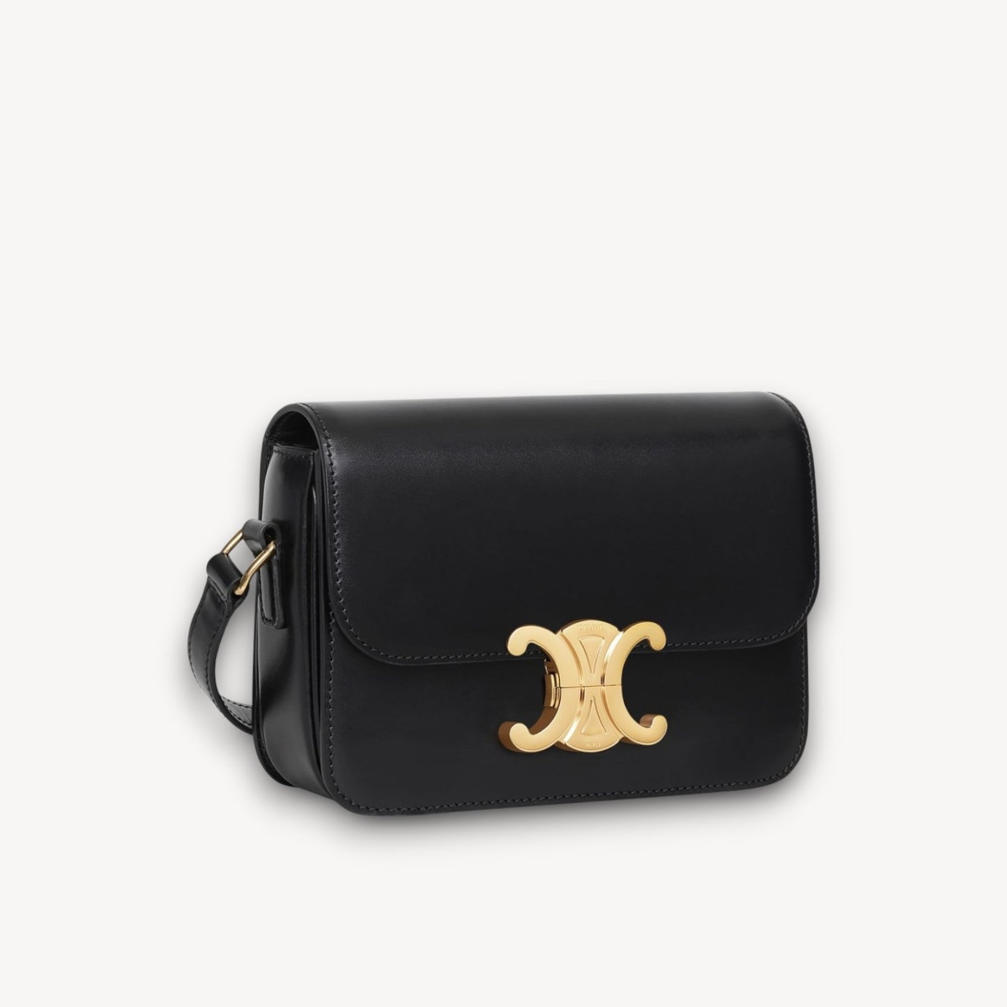 Bolso Teen Triomphe Negro Brillante 19 cm