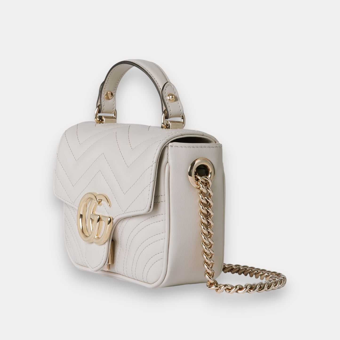 Bolso mini GG Marmont Blanco