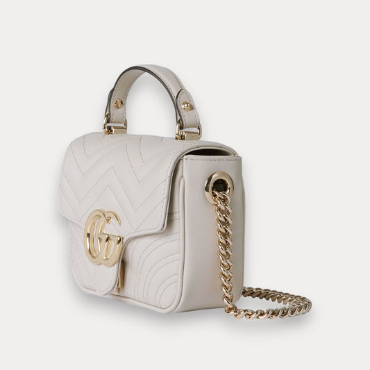 Bolso mini GG Marmont Blanco