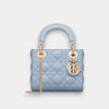 Minibolso Lady Dior azul 17 cm