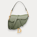 Bolso Saddle verde 25 cm