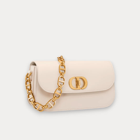 Bolso Montaigne Avenue blanco 22 cm