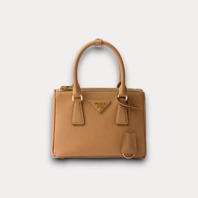 Minibolso Galleria Saffiano Beige 20 cm