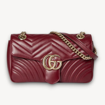 Bolso De Hombro GG Marmont Rojo 26 cm