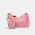 Bolso Saffiano Re-Edition 2005 Rosa 22 cm