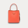 Bolso Saffiano Panier Naranja 17 cm