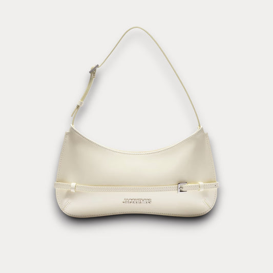 Bolso Bisou Blanco Charol 27 cm