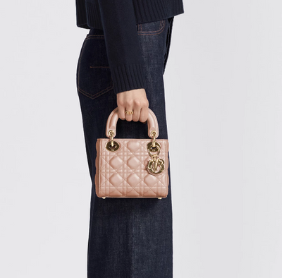Minibolso Lady Dior maquillaje 17 cm