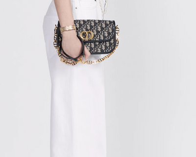 Bolso Montaigne Avenue azul 22 cm