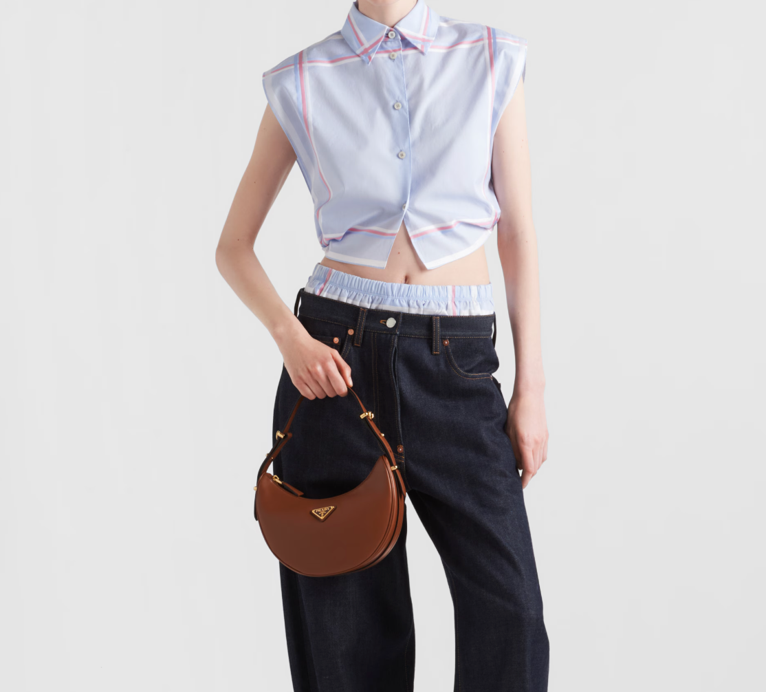 Bolso Bandolera Arqué Marrón 22 cm