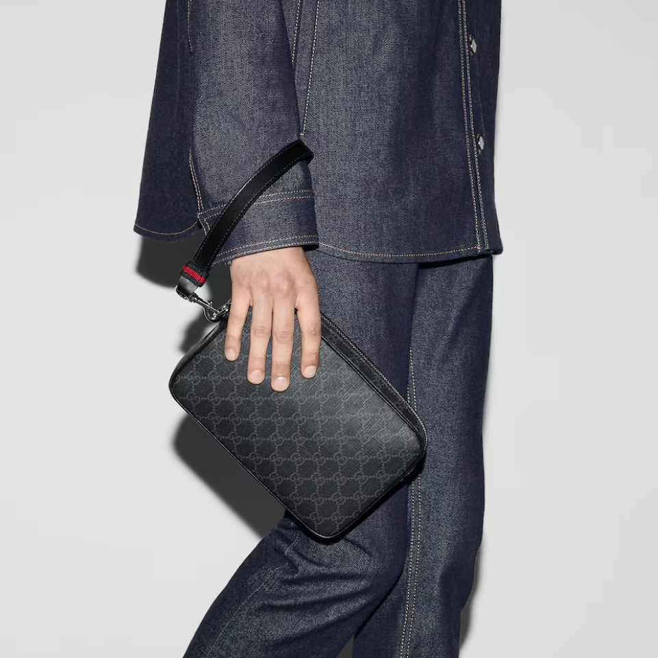 Cartera de mano GG Black tamaño pequeño