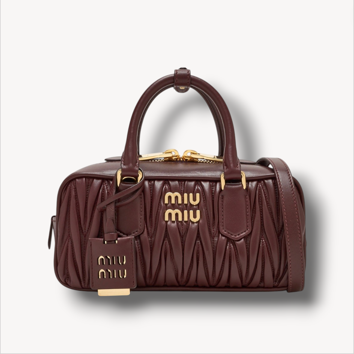 Bolso Arcadie de napa Matelassé