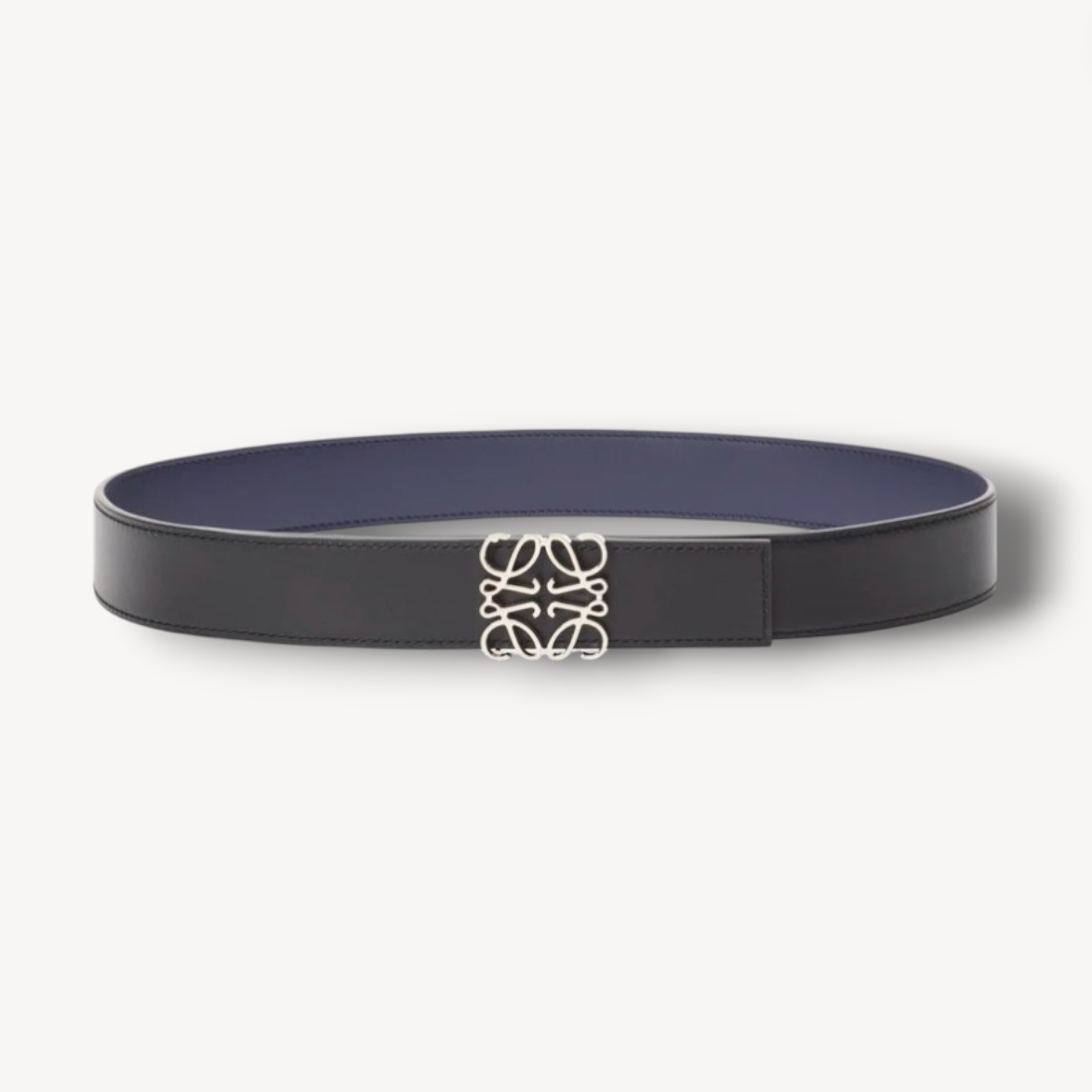 Cinturón reversible Negro/Azul Marino