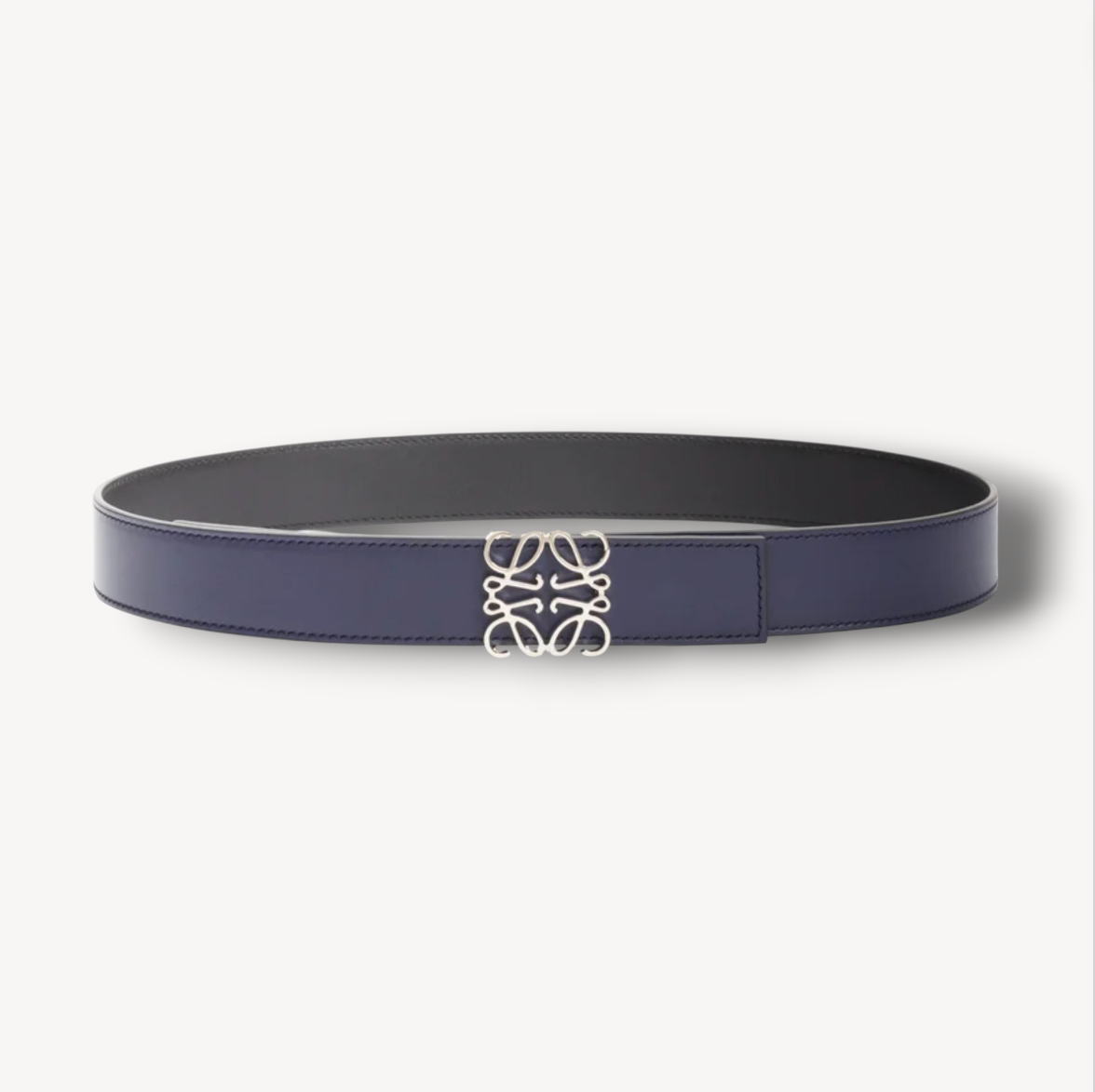 Cinturón reversible Negro/Azul Marino