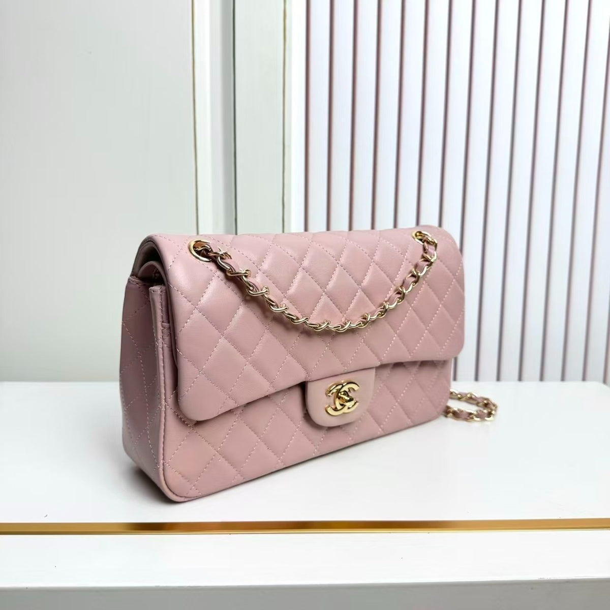 Bolso Clásico Rosa 23 cm
