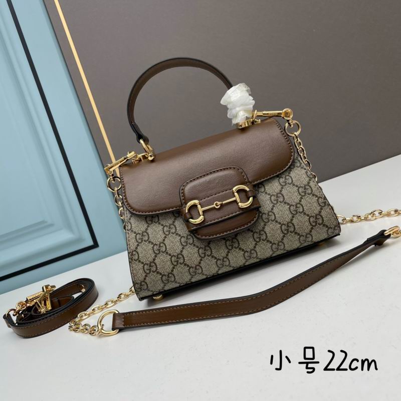 Bolso Gucci Horsebit 1955 Mini Marrón