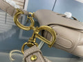 Bolso saddle con bandolera Beige