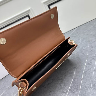 Bolso Le Chiquito Long Marrón 22 cm