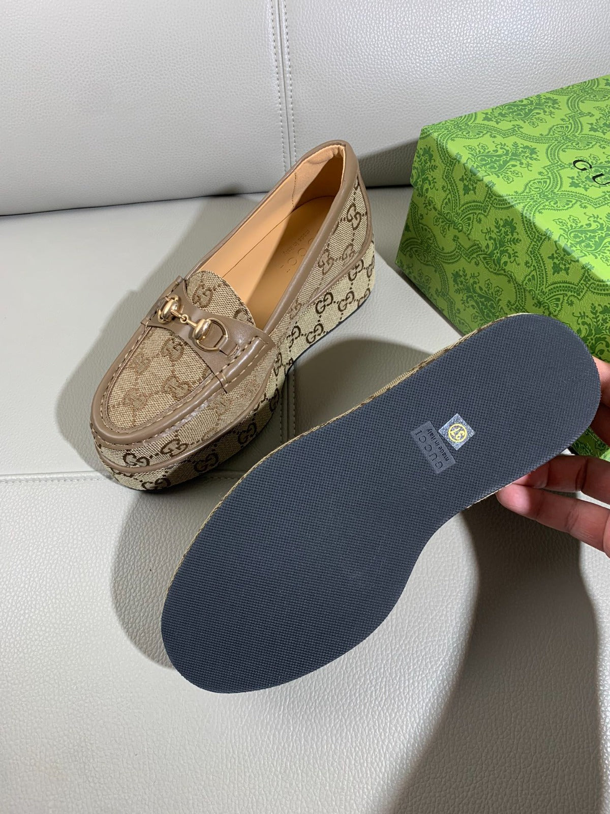 Mocasín con cuña Horsebit