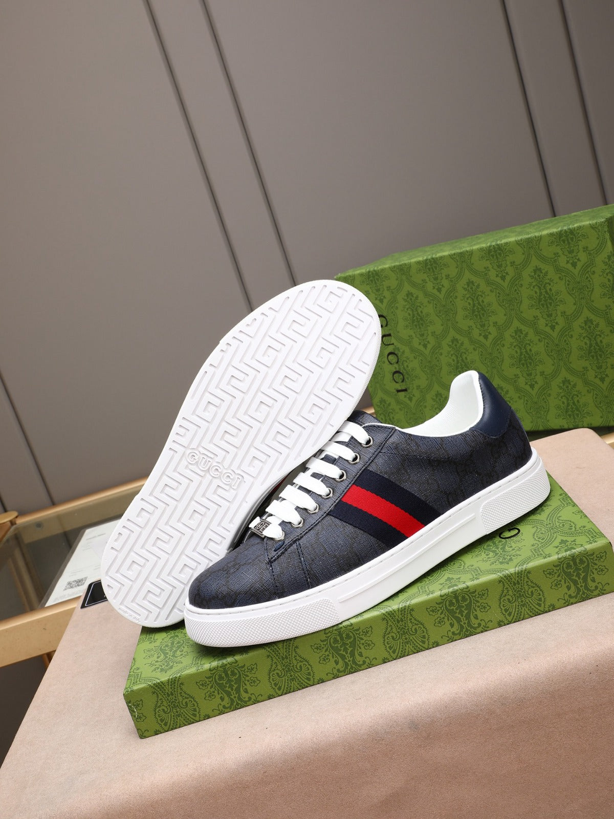 Zapatilla Gucci Ace Con Tribanda
