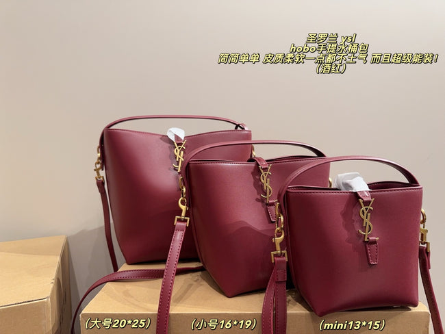 Bolso Le 37 de piel brillante