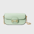 Bolso pequeño de hombro Horsebit 1955 Menta