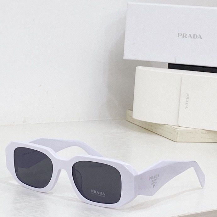 Gafas de sol Prada Symbole Blancas Lentes Gris Pizarra