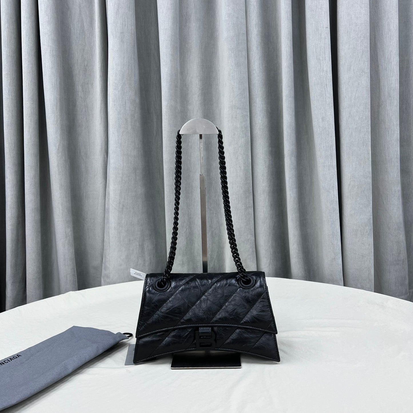 Bolso Crush Acolchado Negro/Negro