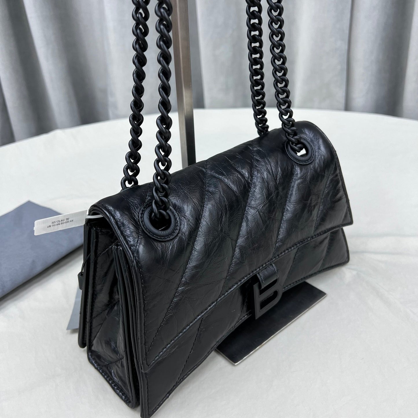 Bolso Crush Acolchado Negro/Negro