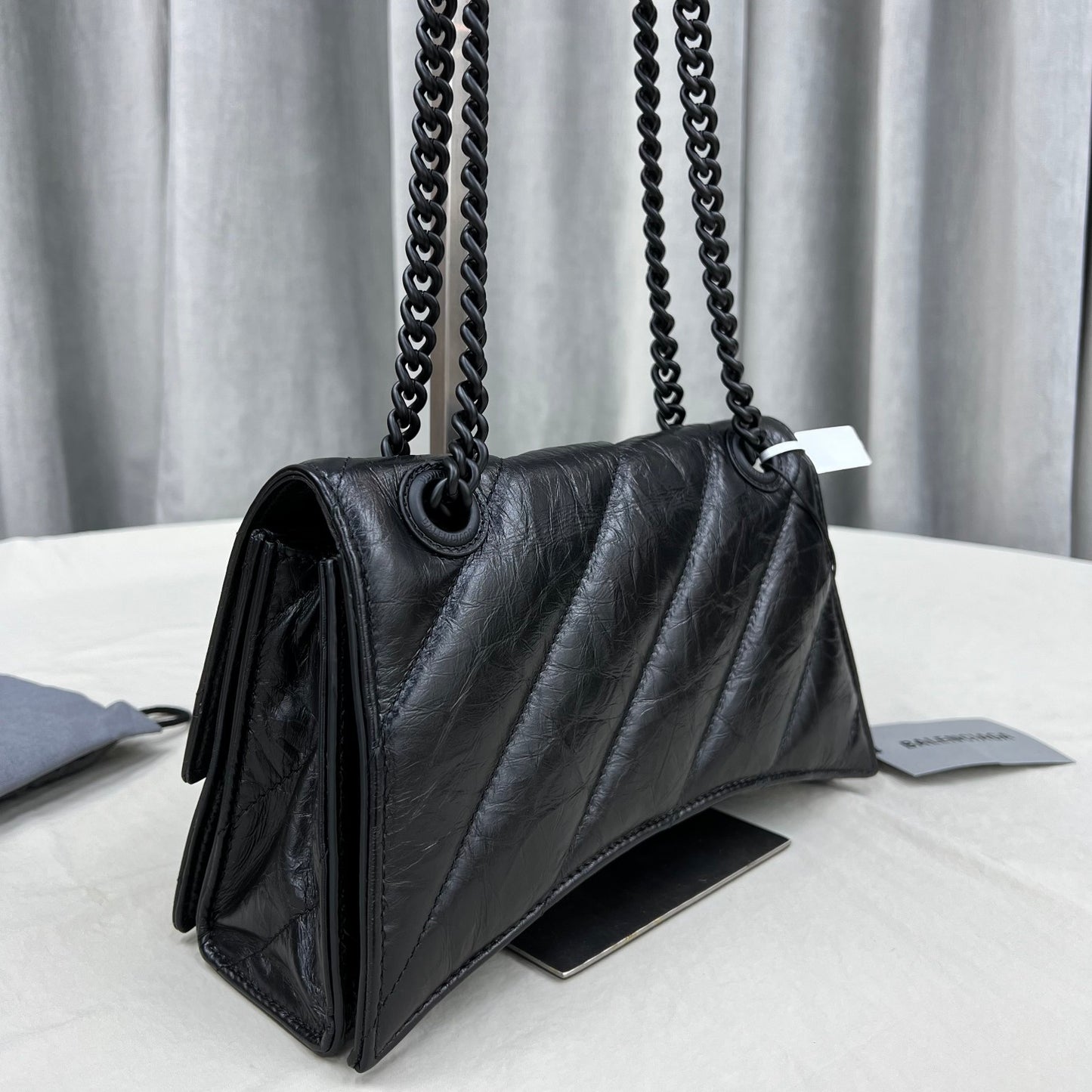 Bolso Crush Acolchado Negro/Negro
