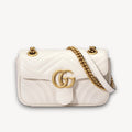 Mini Bolso GG Marmont Blanco 22 cm