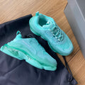 Zapatillas Balenciaga Triple S Turquesas Suela Transparente