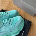 Zapatillas Balenciaga Triple S Turquesas Suela Transparente