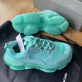 Zapatillas Balenciaga Triple S Turquesas Suela Transparente